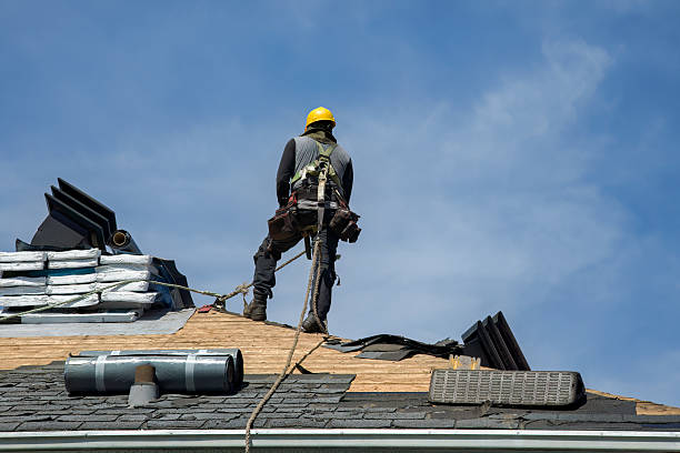 Professional Storm Damage Roof Repair technician working in Carmichael, CA